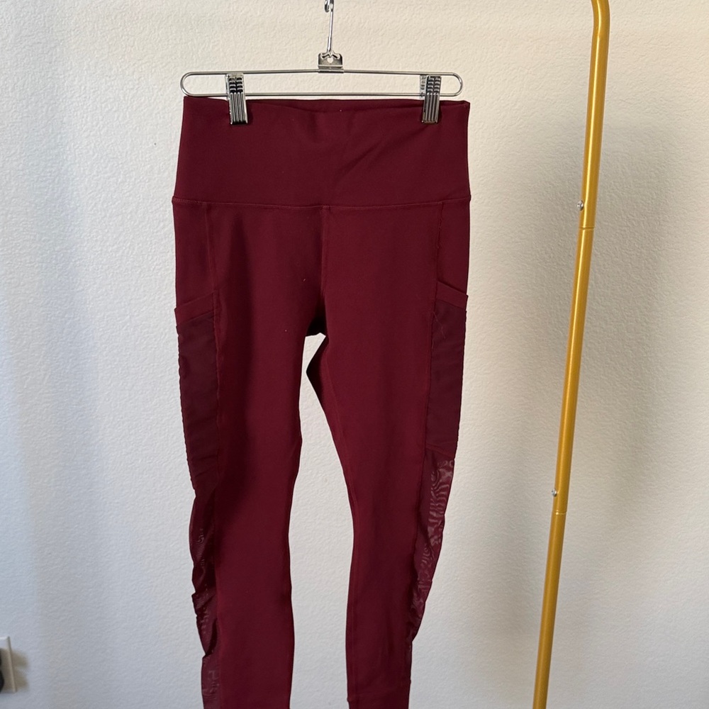Fabletics Burgundy Leggings